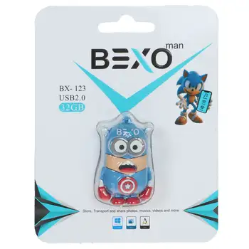 فلش مموری BEXO USB2.0 مدل BX-123 ظرفیت 32GB - عروسکی(گارانتی داده پردازی آواتک)